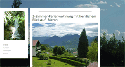 Desktop Screenshot of meran-ferienwohnung.com